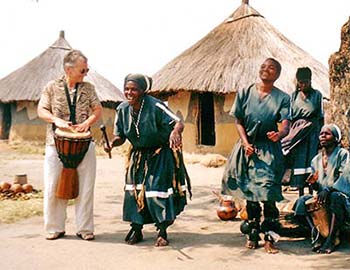 BB with African dancers