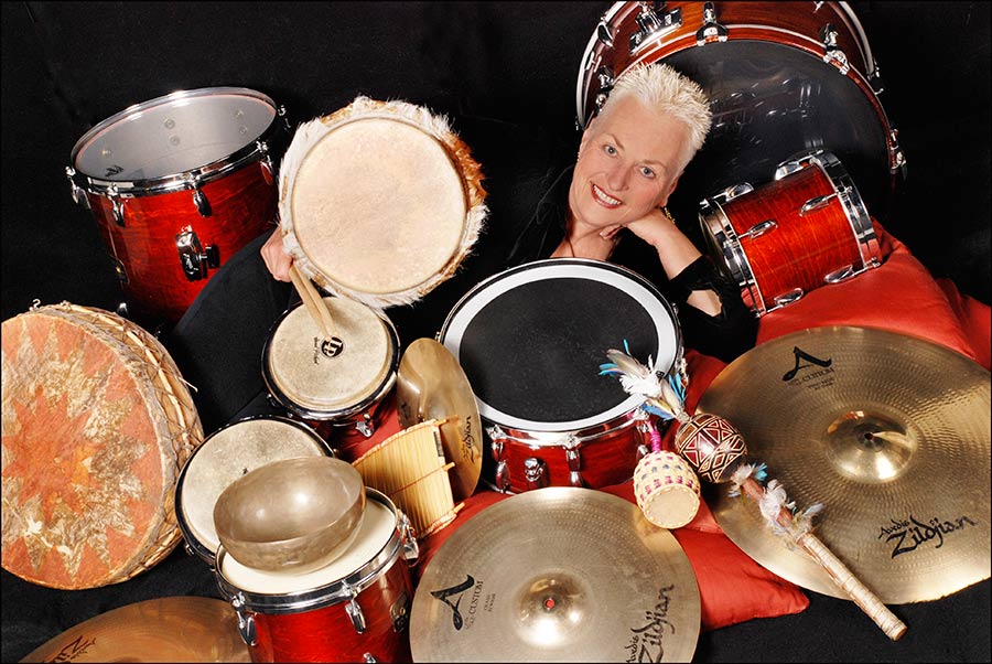 Barbara and her drums